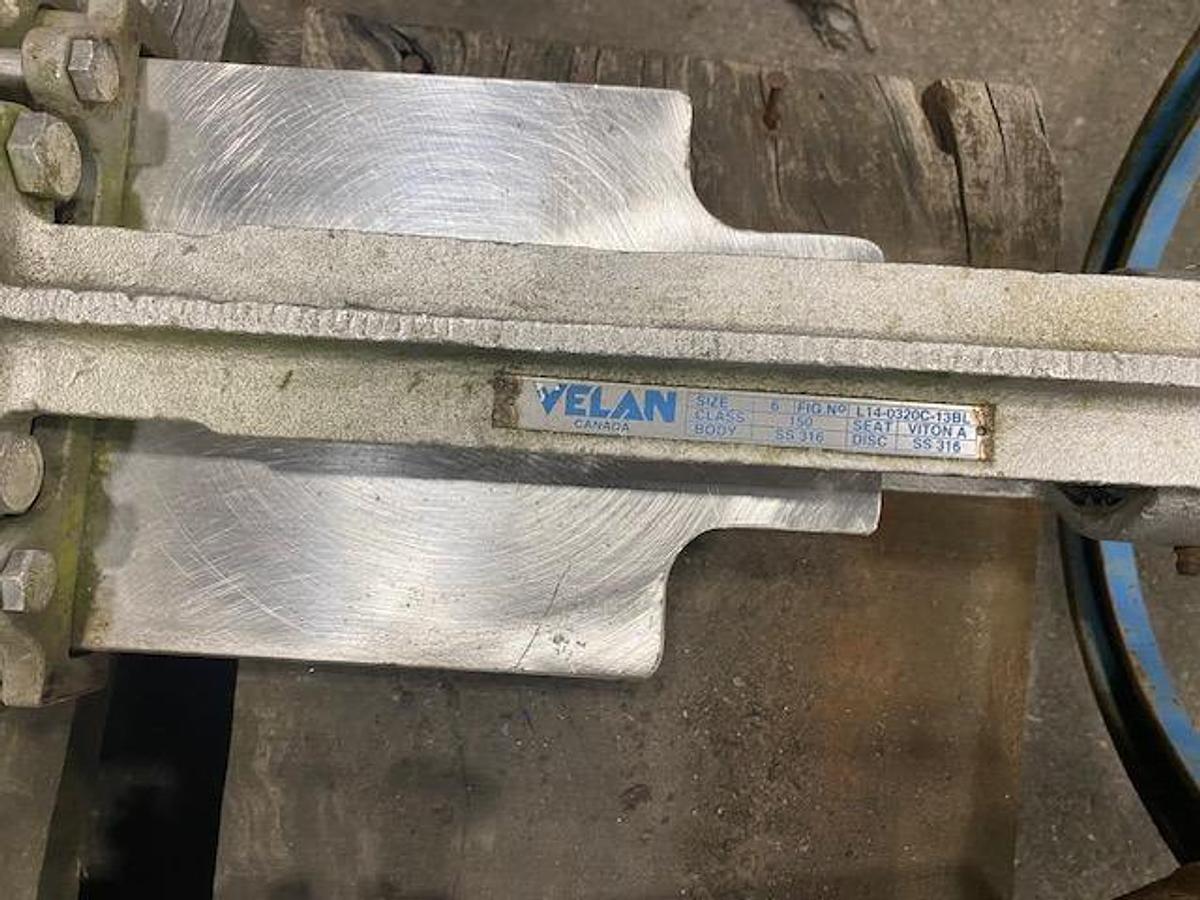 Used 10" S/S MANUAL SLIDE GATE VALVES 