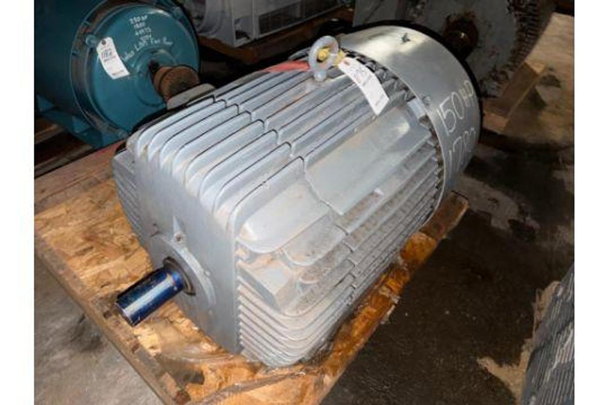 Used 150HP CANADIAN GE MOTOR AC MOTOR 445T FRAME OVERHAULED IN MARCH OF 2015