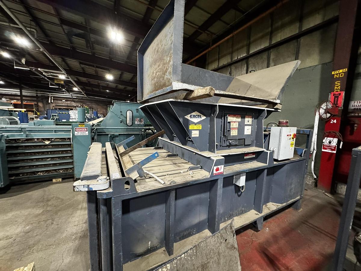 Used EXCEL EX-60 CLOSED DOOR BALER 20HP DUAL 6" CYLINDER