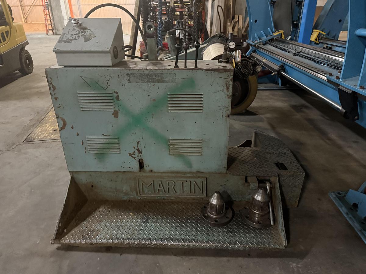 Used MARTIN SHAFTLESS FLOOR PICK UP UNWIND STAND 60" DIAMETER