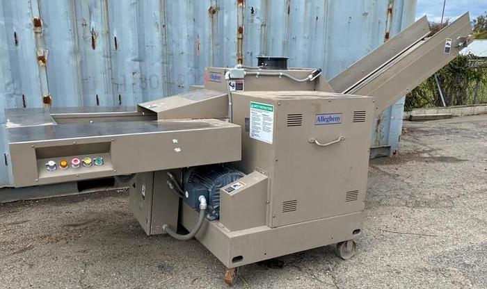 Used ALLEGHENY 18-250C HEAVY DUTY SHREDDER WITH INFEED CONVEYOR