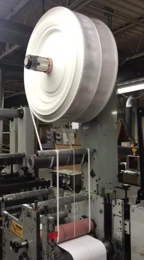 Used 13" ALLIED MODEL 313 4 COLOR 3 DIE STATION FLEXO PRESS