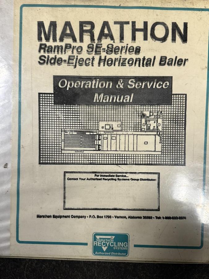 Used MARATHON HORIZONTAL CLOSED DOOR BALER