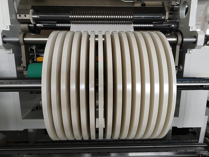 Used 40-60" SRC SYSTEMS LTD. MODEL 812LS SLITTER REWINDER 50" REWIND DIAMETERS