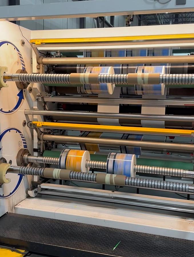 Used 63" WIDE SRC SYSTEMS LTD MODEL 600 DUPLEX TURRET SLITTER REWINDER - MANUFACTURED 2018
