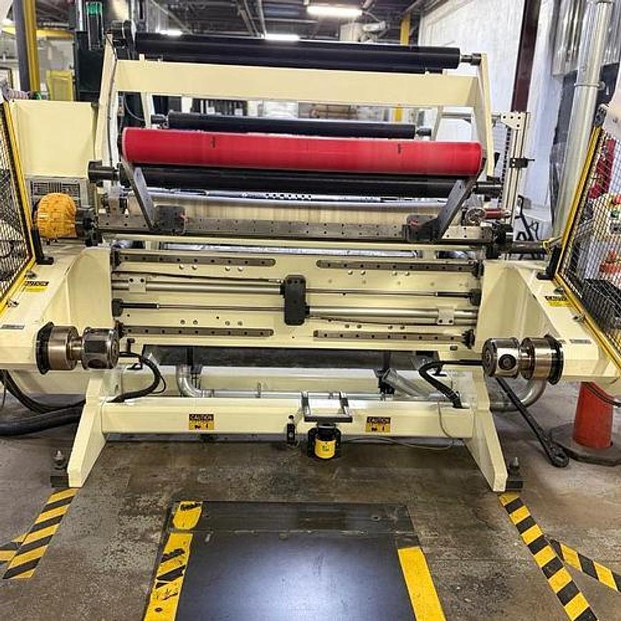 Used 63" DEACRO MODEL R1300 SLITTER REWINDER MFG 2015 - 50" DIAMETERS
