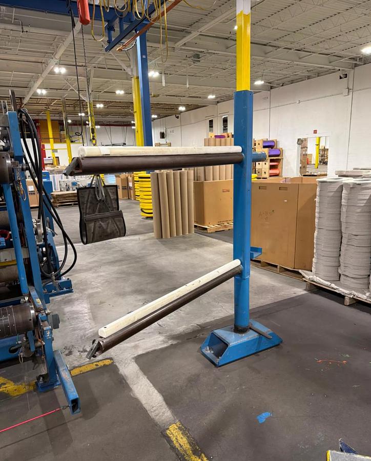 Used 62" DUSENBERY MODEL 835-24 DUPLEX SLITTER REWINDER 24" REWIND DIAMETER