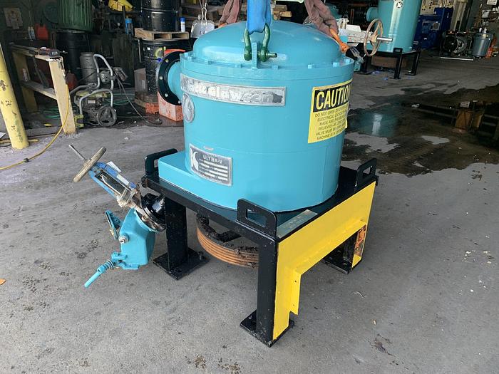 Used BLACK CLAWSON UV-100 PRESSURE SCREEN STAINLESS STEEL W/ MOTOR 2 OF 3