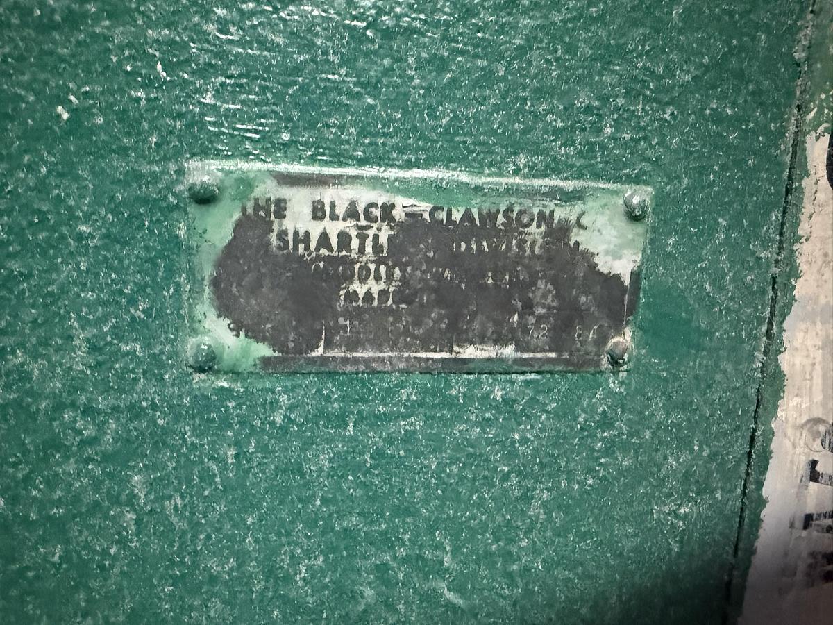 Used 72" WIDE BLACK CLAWSON ROLL SPLITTER 84" DIAMETER CAPACITY 