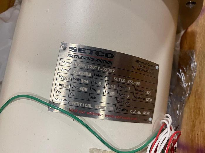 Used SETCO GRINDER SPARE PART 6105.12GTY.62357