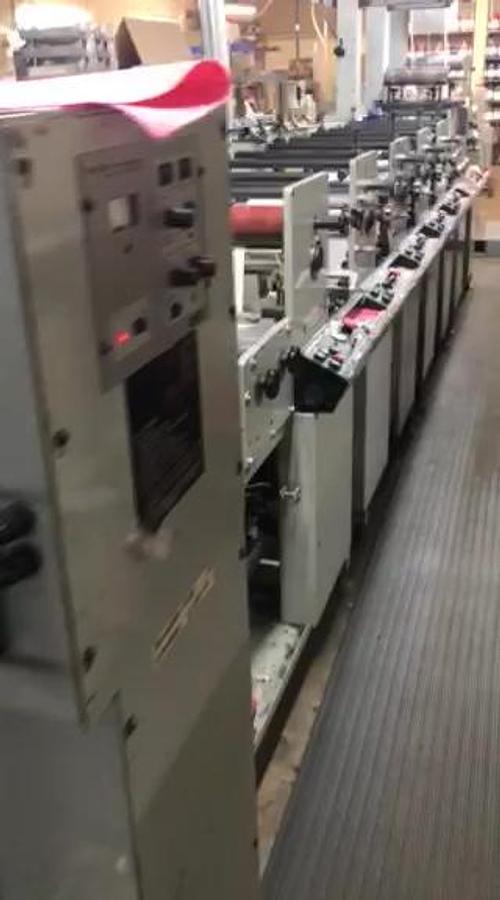 Used 13" ALLIED MODEL 313 4 COLOR 3 DIE STATION FLEXO PRESS