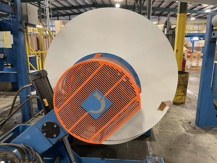 Used 87" JAGENBERG SHAFTLESS FLOOR PICK UP UNWIND 84" OD CAPACITY TWO UNITS AVAILABLE - Pending JE