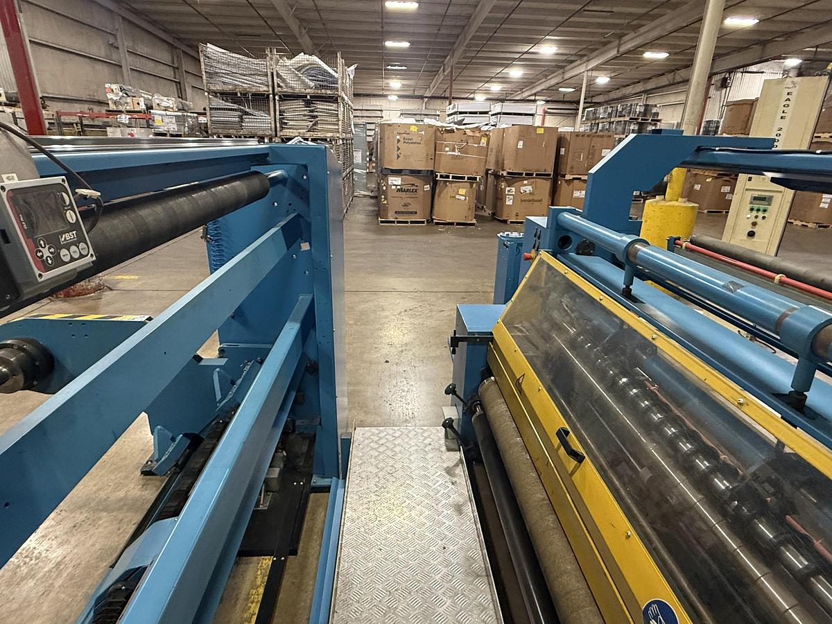 Used 65" WIDE KAMPF STARSLIT DUPLEX SLITTER REWINDER - MANUFACTURED 2011