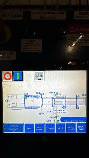 Used 30 HP BALEMASTER MODEL 4830G-8 (EO-840) HORIZONTAL AUTO TIE BALER 60" x 40" FEED OPENING MANUFACTURED 2017