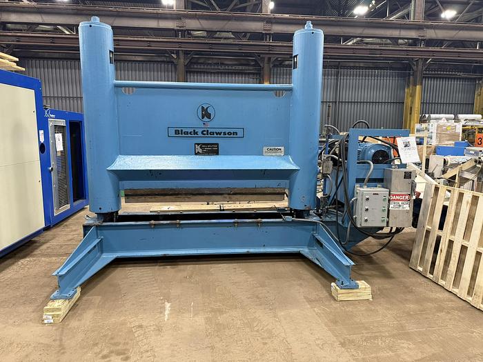 Used BLACK CLAWSON 60"X72" HYDRAULIC ROLL SPLITTER