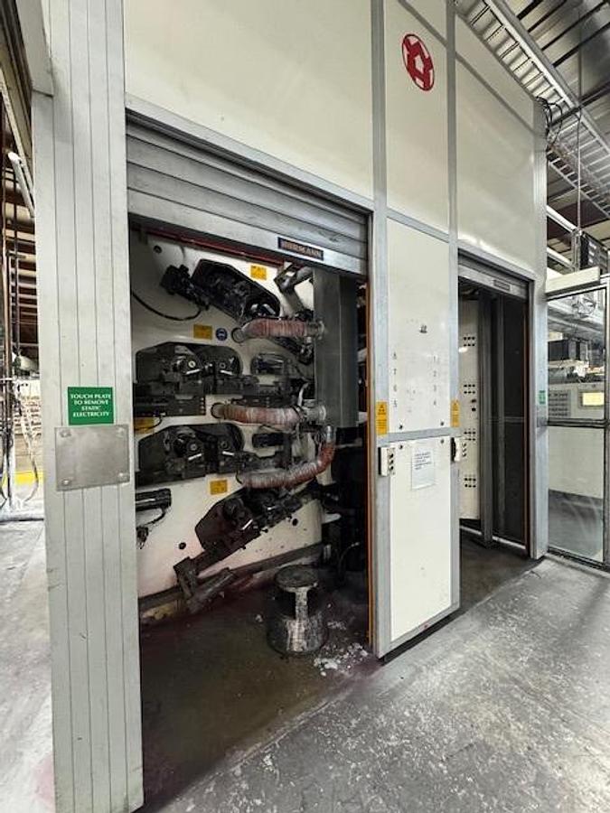 Used 52" WIDE W&H PRIMAFLEX 8 COLOR PRINTING PRESS - STILL RUNNING