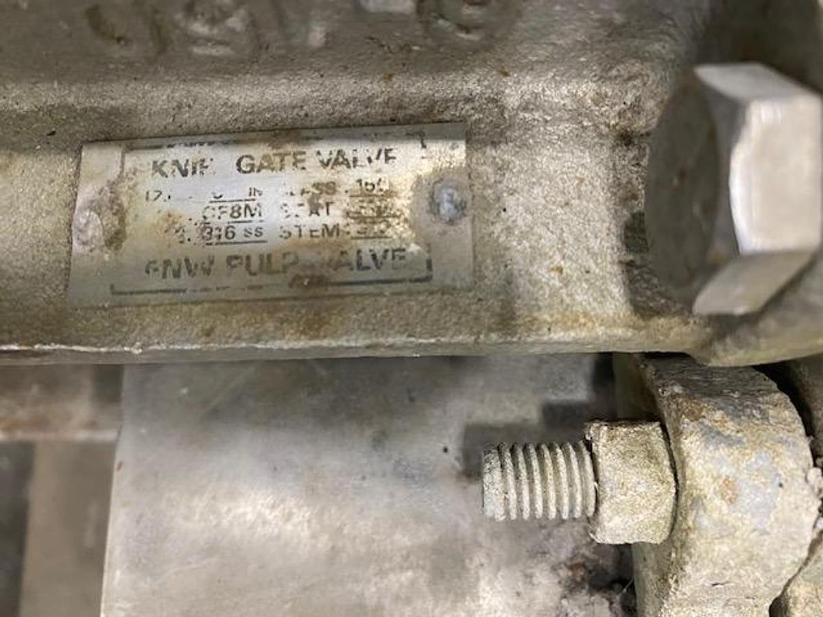 Used MANUAL STAINLESS STEEL KNIFE GATE VALVES 6" & 10" LOT OF 8