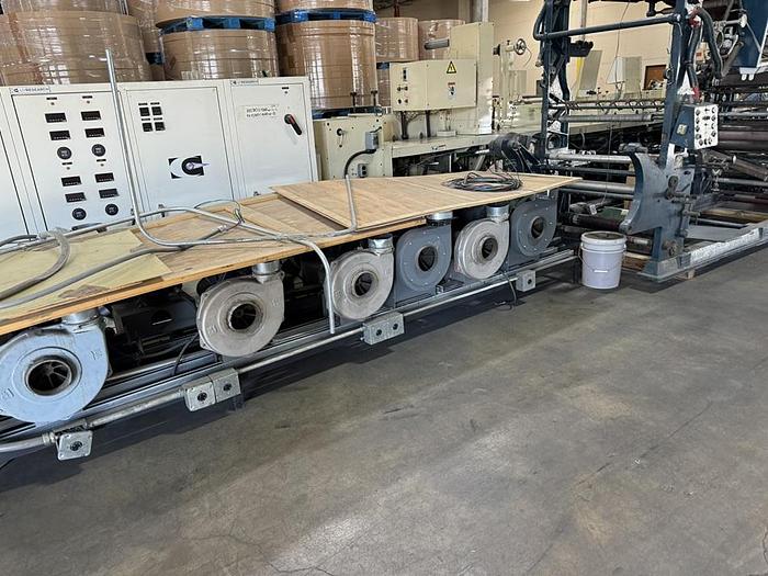 Used 13" WIDE MARK ANDY MODEL 2200-13E FLEXO PRESS 8 PRINT STATIONS 1 DIE CUTTING STATION