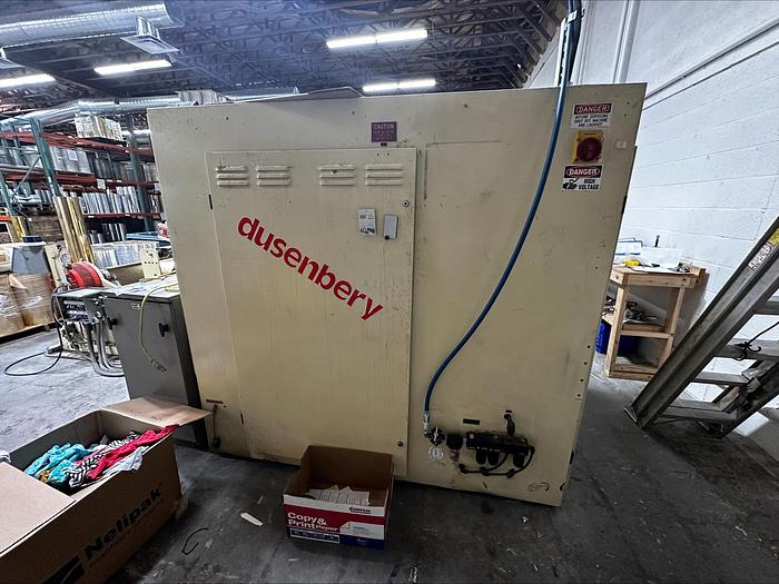 Used 64" WIDE DUSENBERY MODEL 835-24 DUPELX CANTILEVERED SLITTER REWINDER