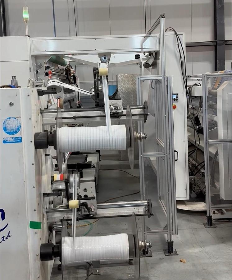 Used 63" WIDE SRC SYSTEMS LTD MODEL 600 DUPLEX TURRET SLITTER REWINDER - MANUFACTURED 2018