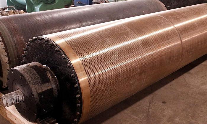 Used SUCTION DRUM  ROLL  36" (914MM) DIA X 128" (3250MM) FACE ESCHER WYSS