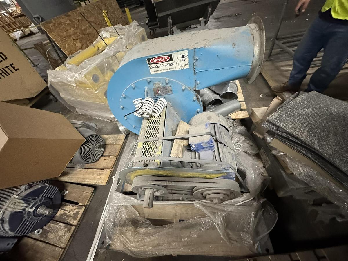 Used BLOAPCO MODEL 25-4 BLOWER WITH MOTOR