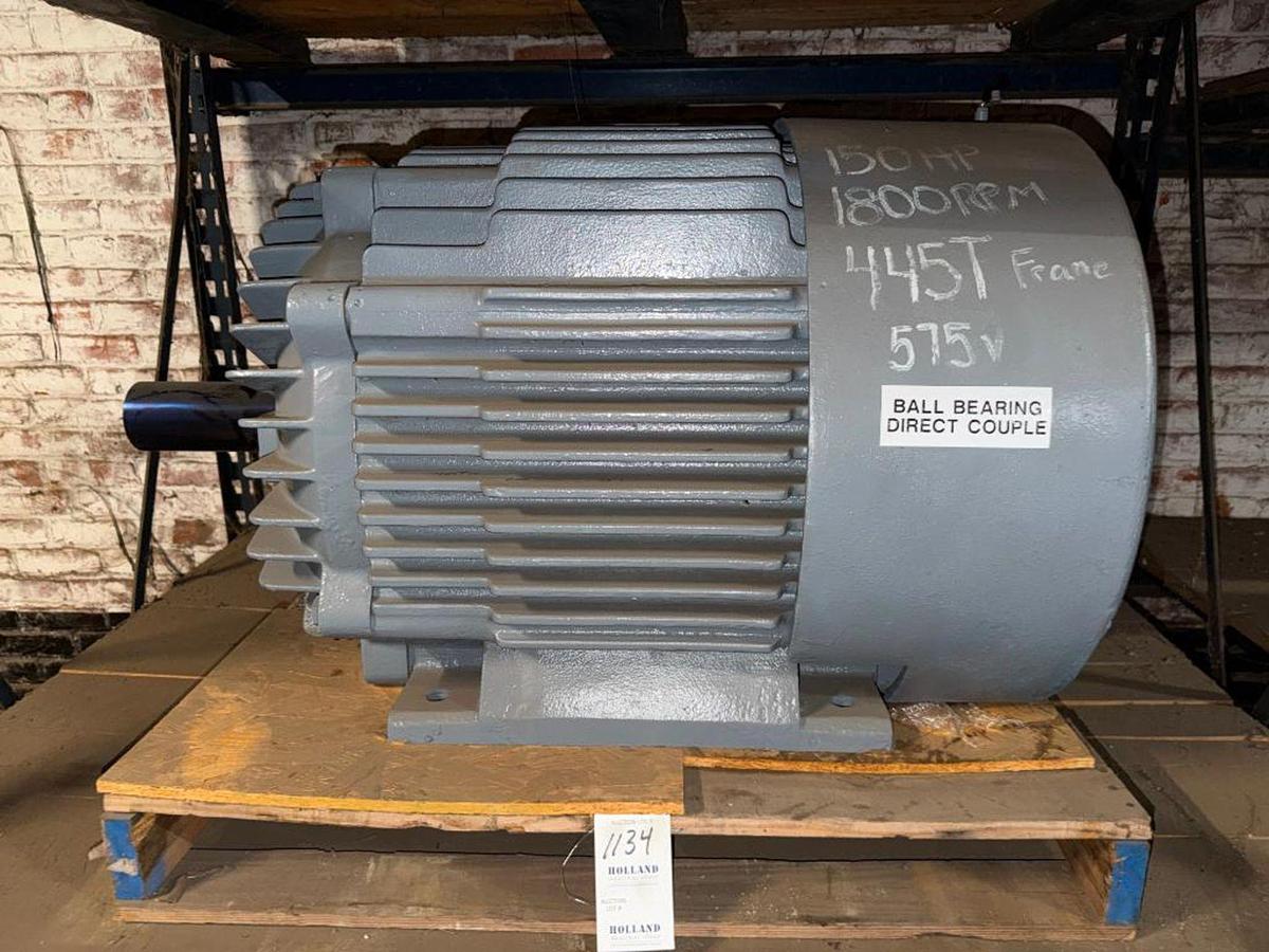 Used 150HP TECO-WESTINGHOUSE 575V AC MOTOR
