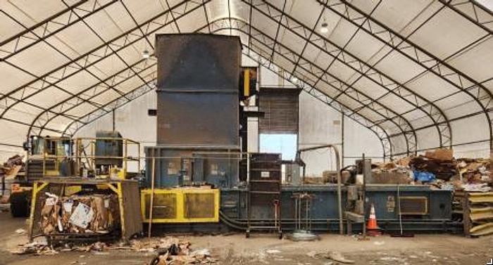 Used MARATHON GALAXY MODEL 2R-450-102-W WIDE BODY 2 RAM BALER