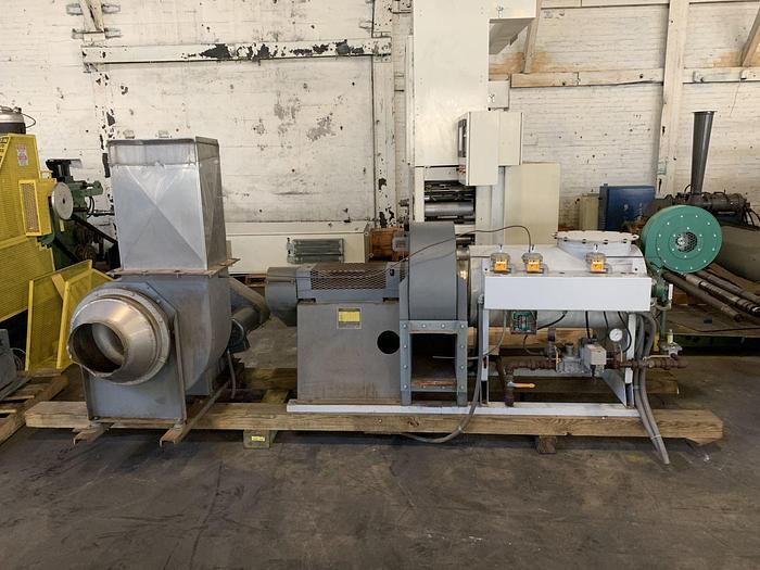 Used 15" WIDE CHESNUT ENGINEERING 1 COLOR PRINTER 2 ROLL ROTOGRAVURE AND LAMINATING LINE