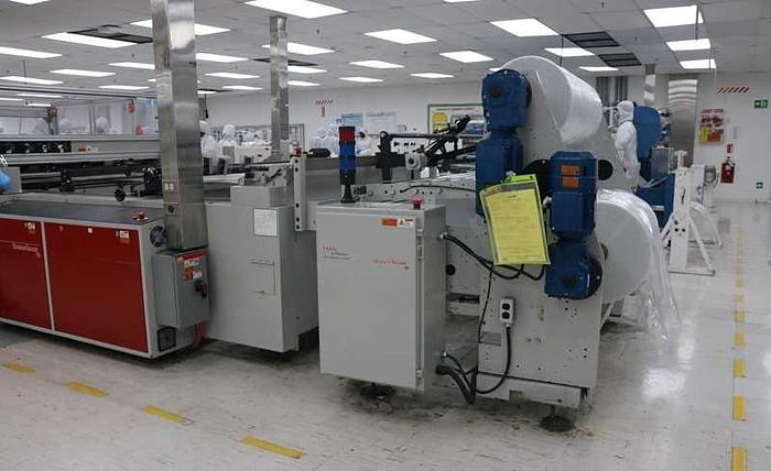 Used HUDSON SHARPE M1400-TS PLASTIC BAG MAKING MACHINE MANUFACTURED 2014