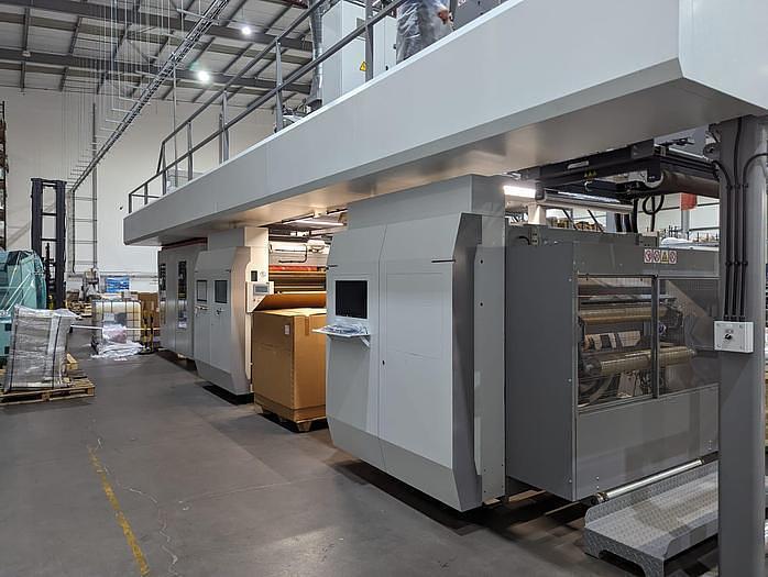 Used 44" NEW BOBST VISION 8 COLOR CI PRESS UNUSED