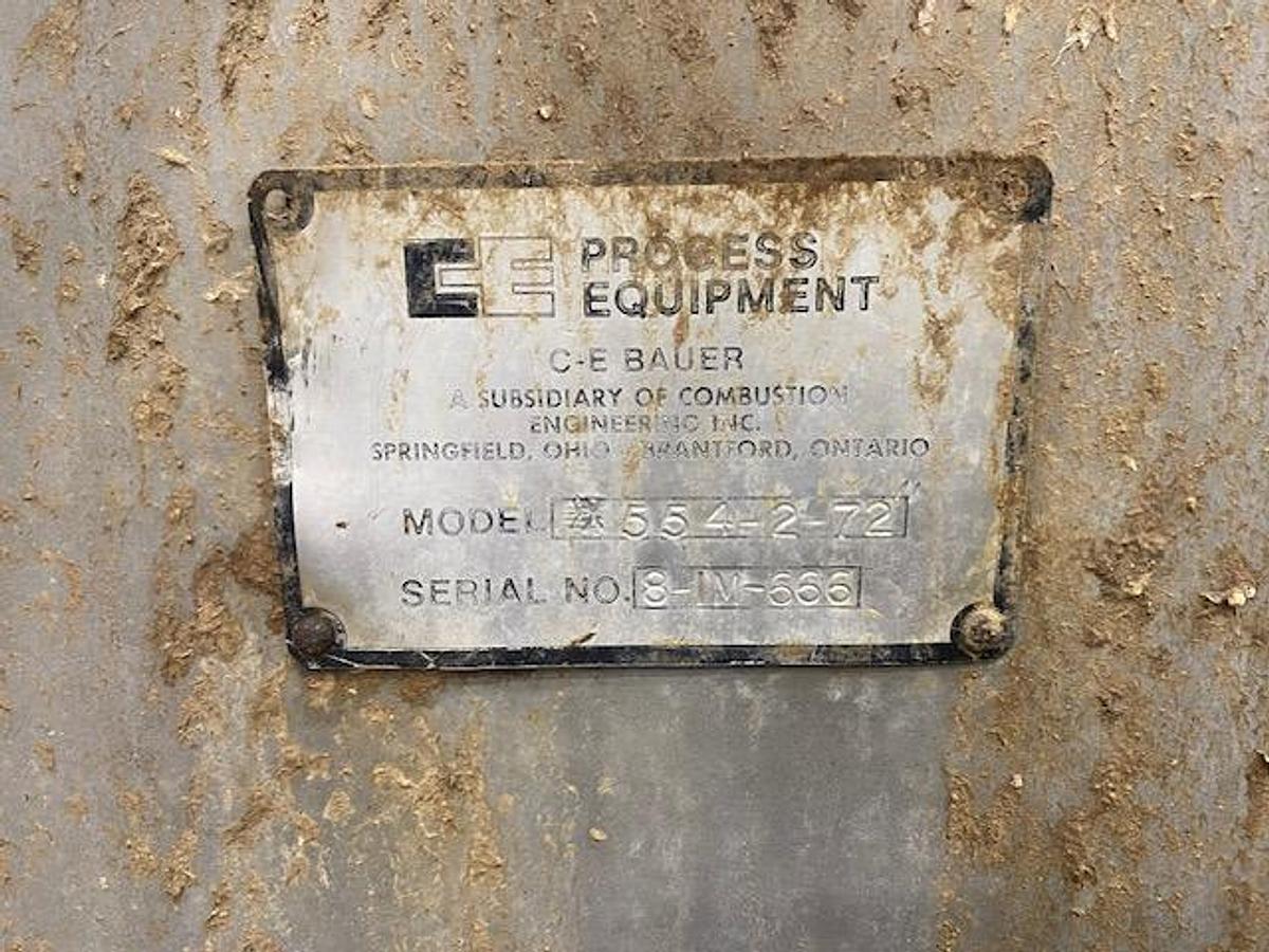 Used CE BAUER MODEL 554-2-72 72" WIDE SS HYDRASIEVE