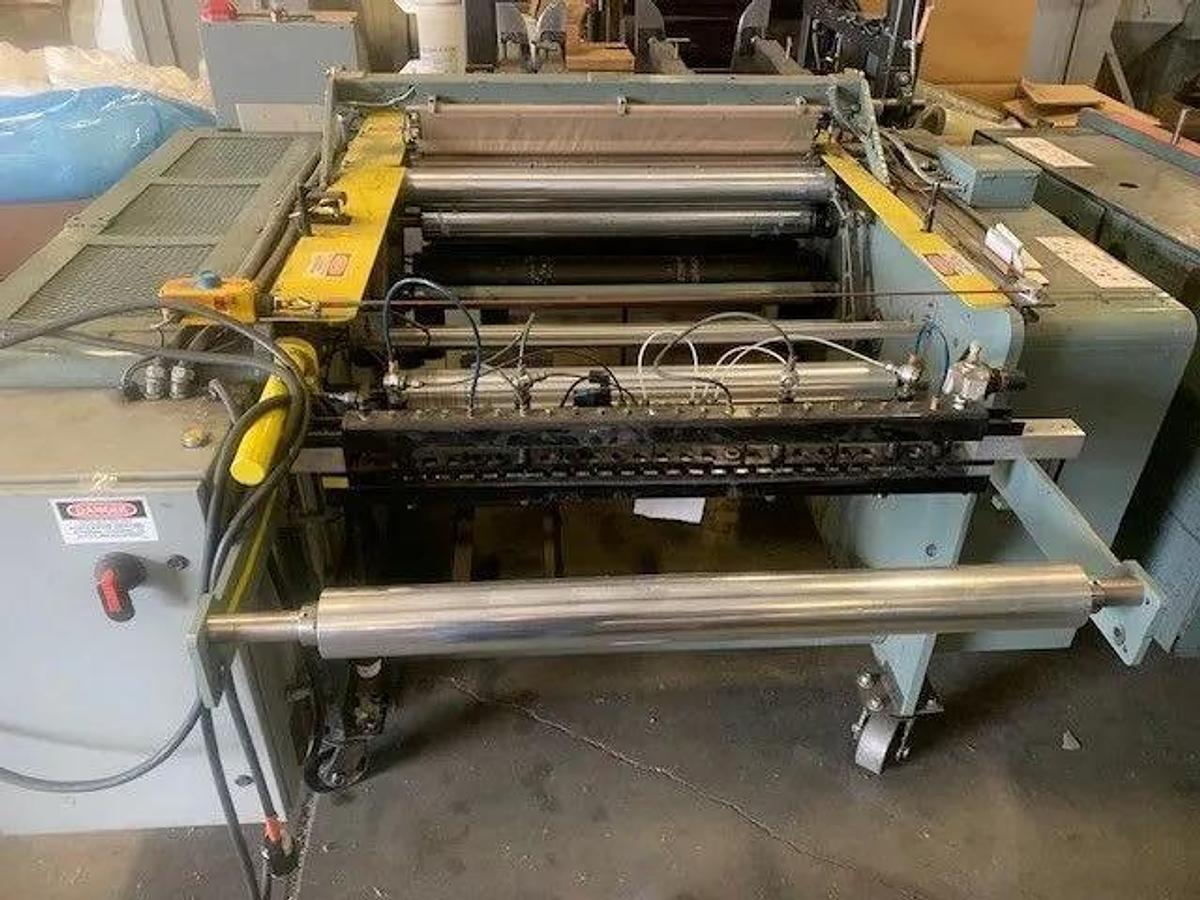 Used 40" GLOUCESTER MODEL 418 BOTTOM SEAL IN LINE BAG MACHINE