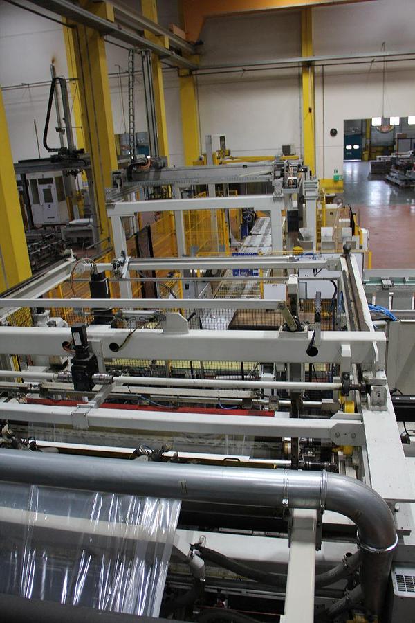 Used 98"(2500mm) WIDE 7 LAYER SML MODEL CAST COEX 7 CAST FILM EXTRUSION LINE
