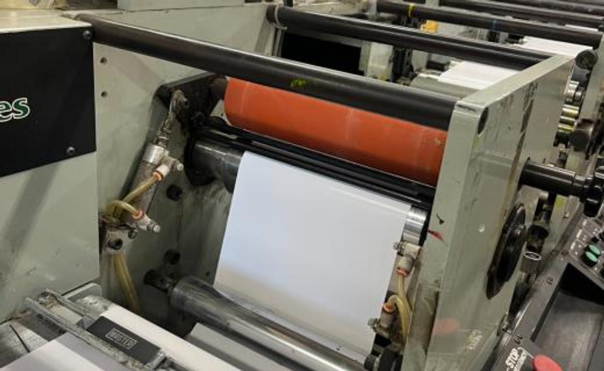 Used ALLIED FLEXOMASTER 10" WEB 4 COLOR 3 DIE STATIONS