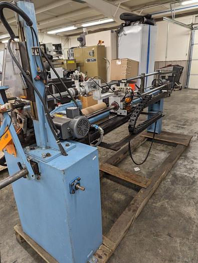 Used CORETECH MODEL CM 10 SEMI-AUTOMATIC CORE CUTTER WITH 3" AND 6" CHUCKS - PENDING LS