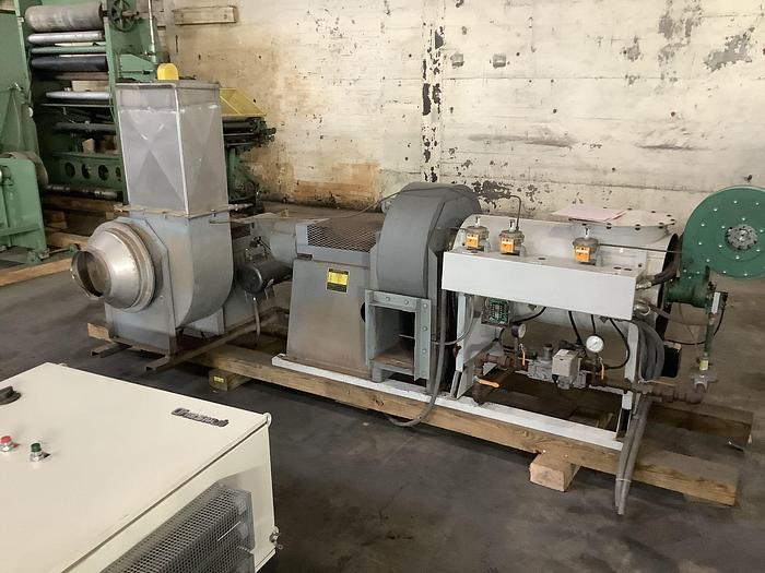 Used 15" WIDE CHESNUT ENGINEERING 1 COLOR PRINTER 2 ROLL ROTOGRAVURE AND LAMINATING LINE