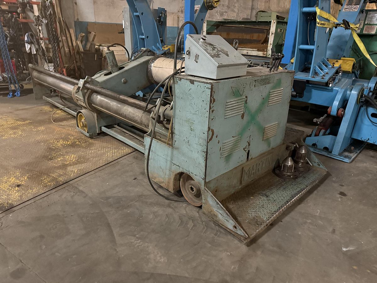 Used MARTIN SHAFTLESS FLOOR PICK UP UNWIND STAND 60" DIAMETER