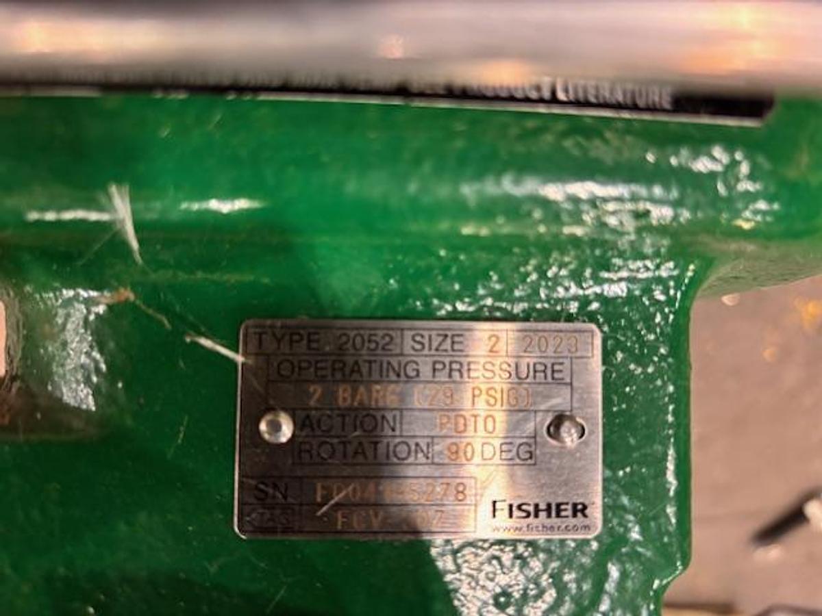 FISHER CONTROL VEE-BALL VALVE SIZE 6