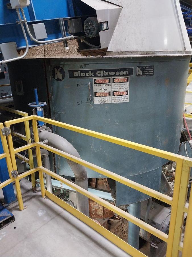 Used BLACK CLAWSON 12' DIA. HYDRAPULPER S/S W/ CONVEYOR