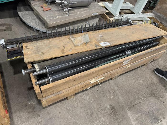 Used 62" DUSENBERY 10000-24 DUPLEX SLITTER REWINDER 24" REWIND DIAMETER