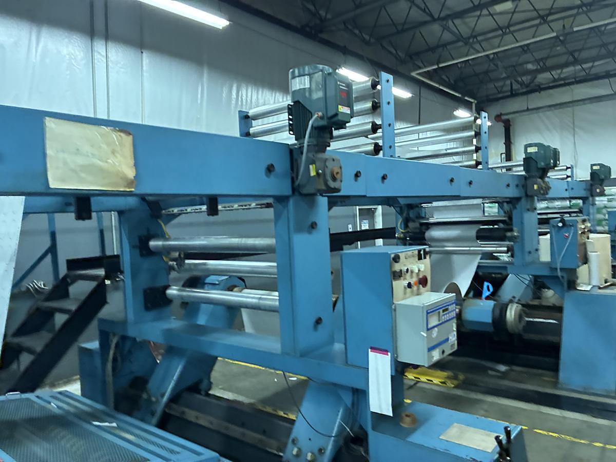 Used 38" WIDE EVTEC DUAL ROTARY CUT SIZE SHEETER