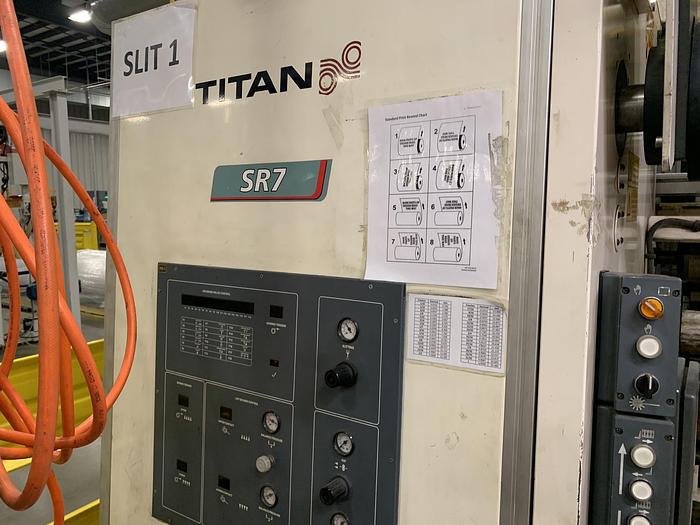 Used 2004 TITAN SR7 DUPLEX CANTILEVERED SLITTER REWINDER