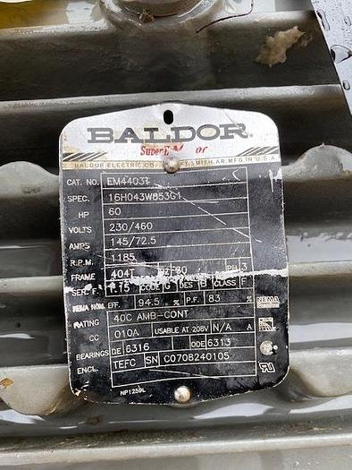 Used GL&V MODEL M - 32 HORIZONTAL PRESSURE SCREEN WITH MOTOR