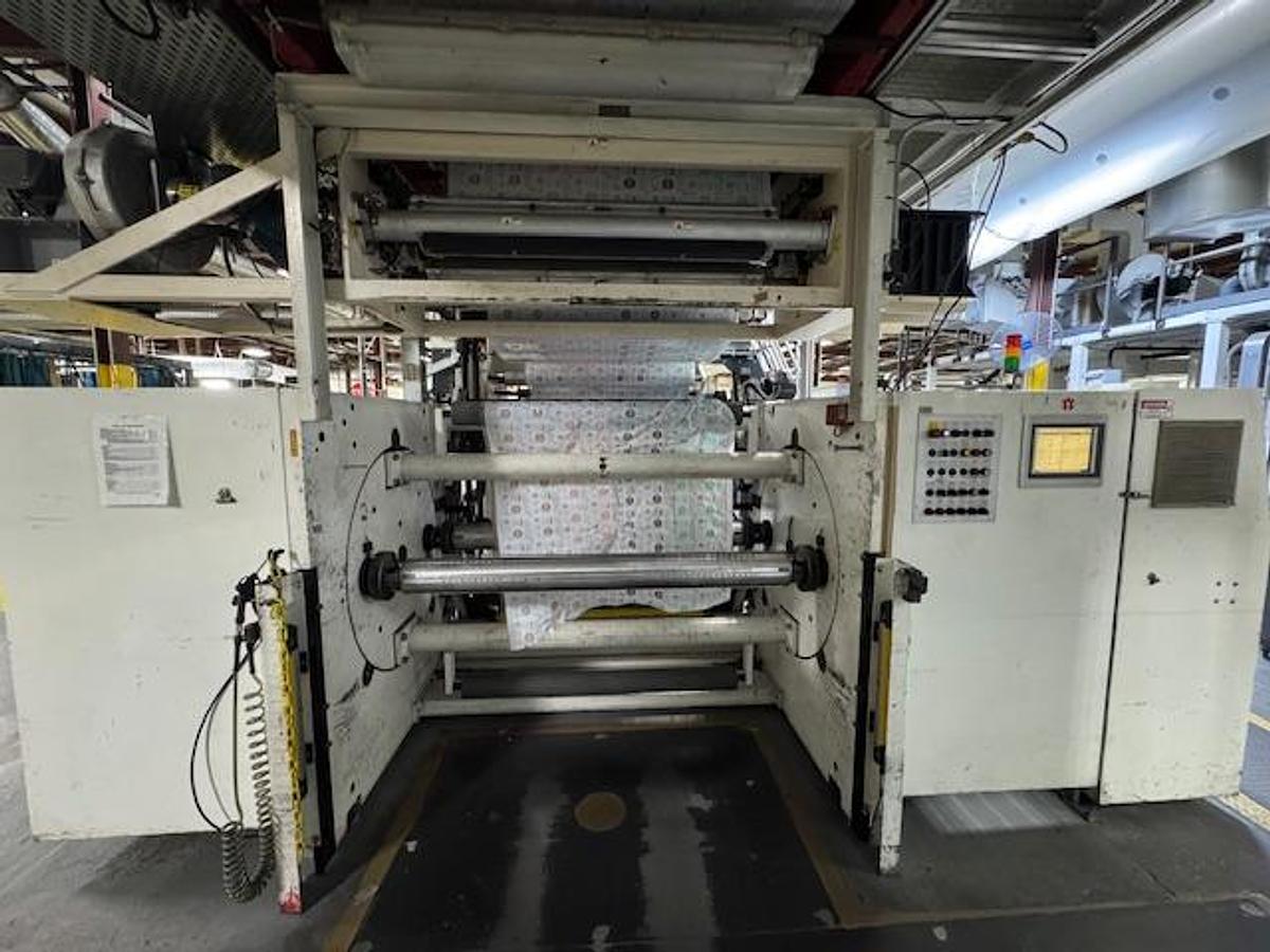Used 52" WIDE W&H PRIMAFLEX 8 COLOR PRINTING PRESS - STILL RUNNING