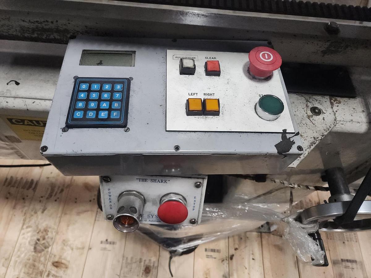 Used 120" WIDE AUTOMATIC HANDLING MODEL SHARK-10 CORE CUTTER 3" CORES