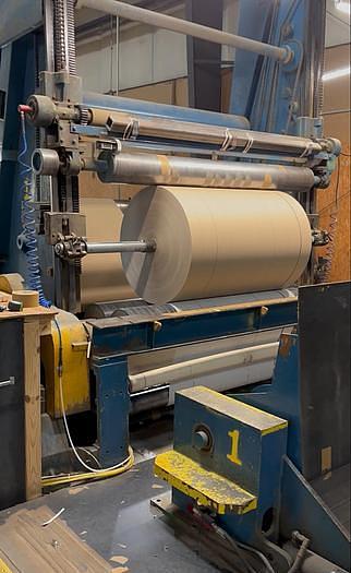 Used 82" BLACK CLAWSON TWO DRUM WINDER 72" REWIND DIAMETER