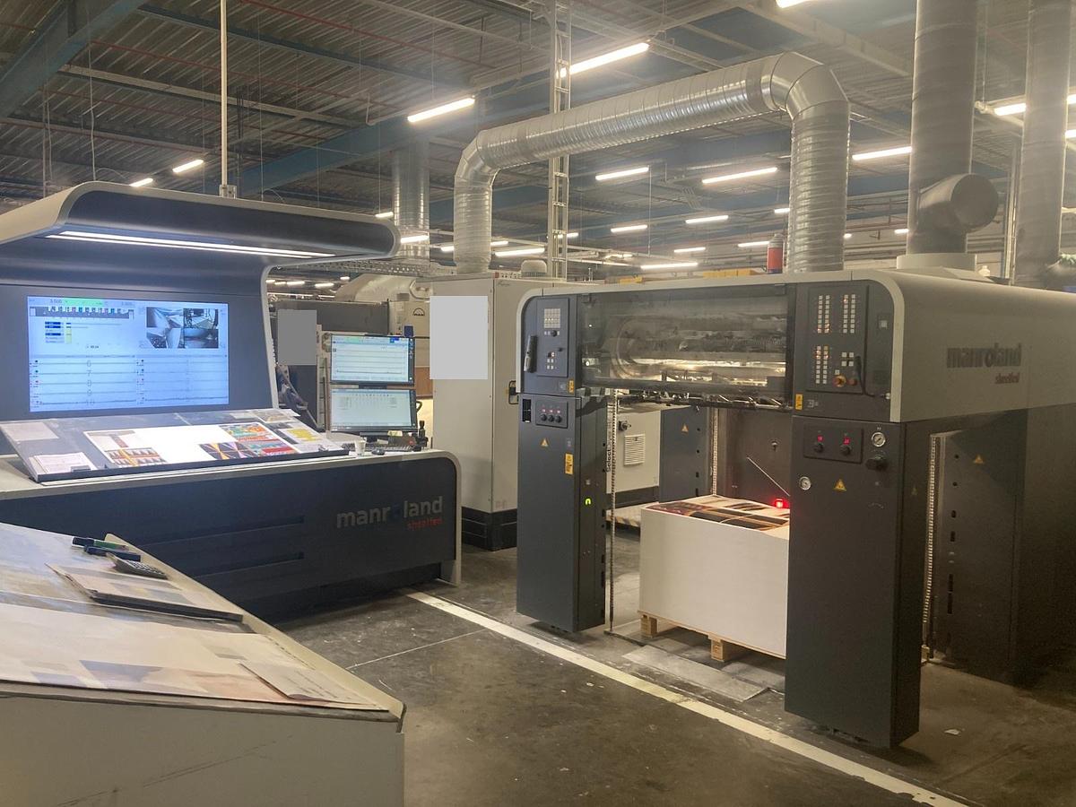 Used MAN ROLAND MODEL R 710 PLV ELITE PRINTING LINE