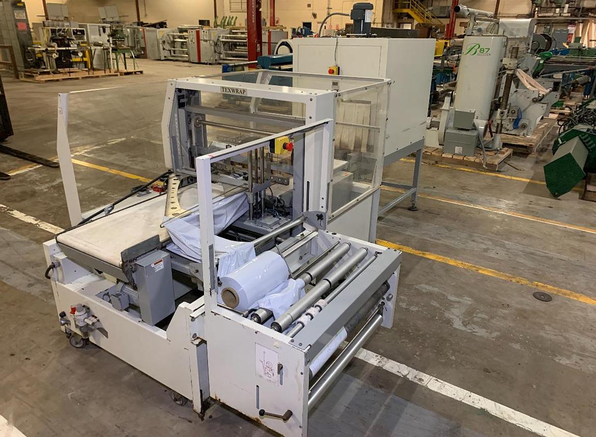 Used TEXWRAP # T-2010 ISS SIDE SEAL SHRINK SYSTEM AND #1322-01 TUNNEL