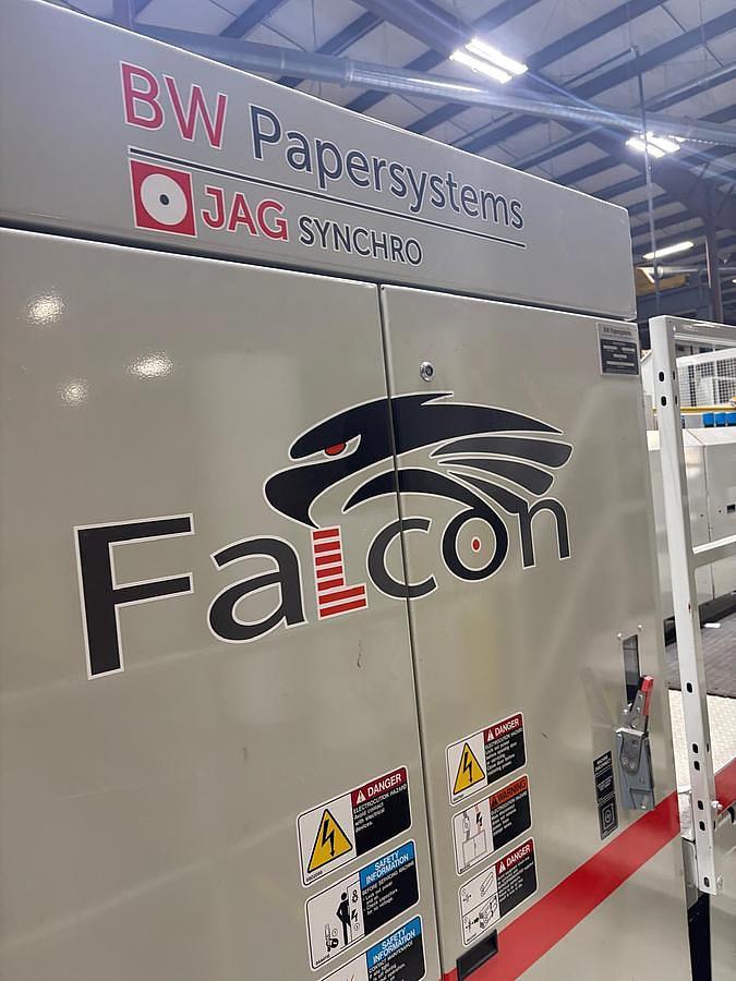 Used 98" WIDE BW PAPERSYSTEMS / MARQUIP FALCON 2500 DUAL ROTARY SHEETER - MFG 2018